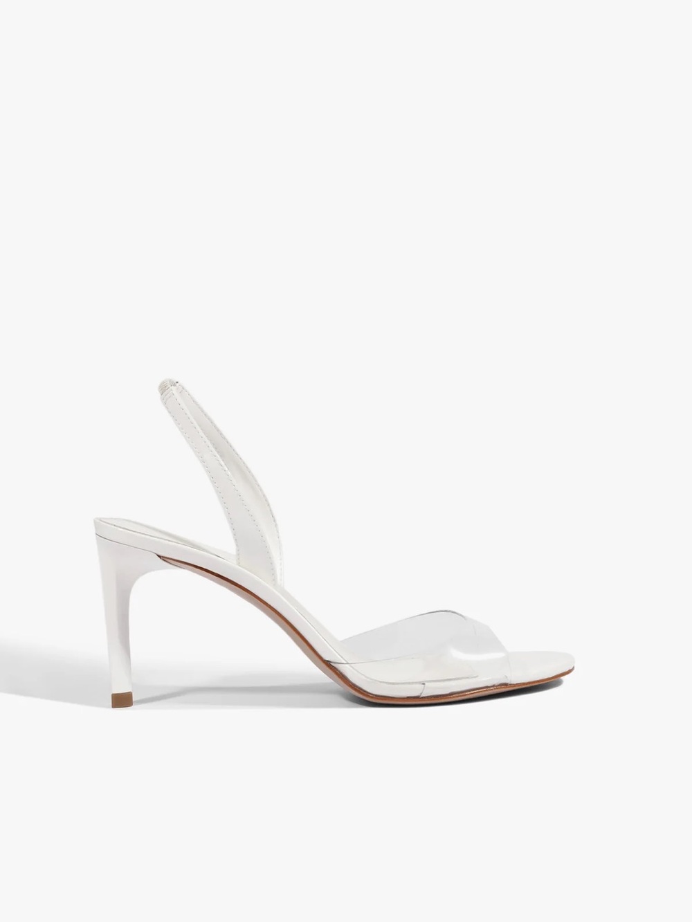 schutz vinyl scarlett white heel